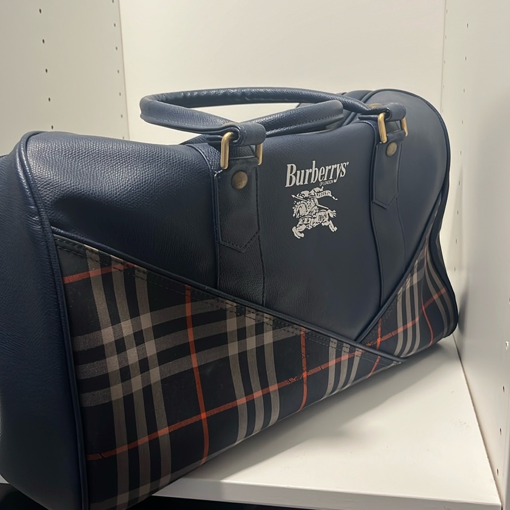 Burberrys duffle bag!